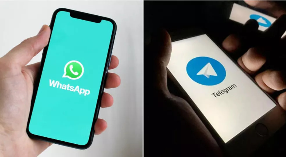 Com novos recursos, WhatsApp está mais próximo do concorrente Telegram ?- Foto: Carlos Henrique Dias/g1/Pexels/Montagem: Arte g1