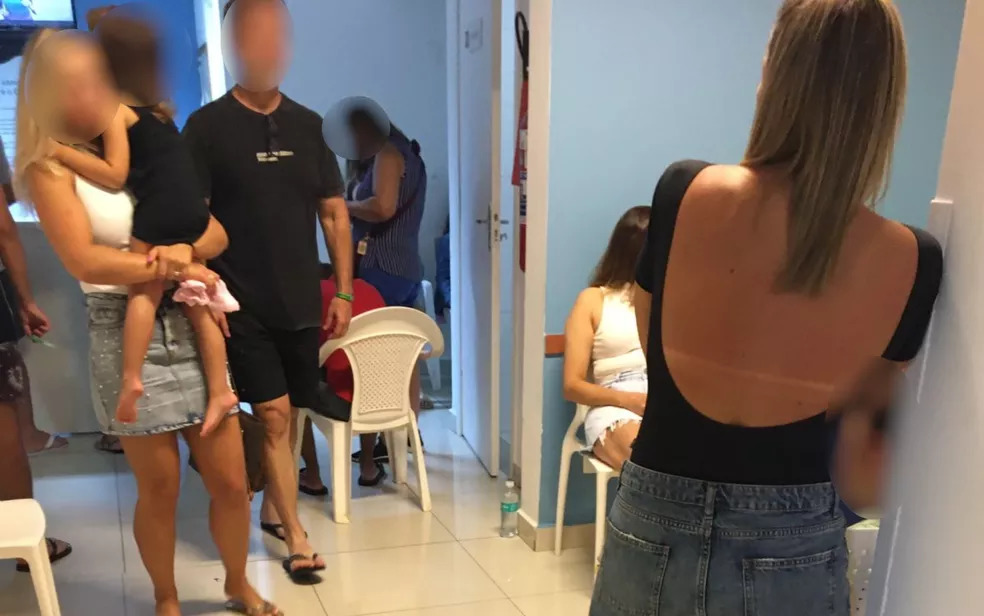 Turistas são levados para ambulatório após passarem mal por intoxicação alimentar em resort de luxo em Rio Quente, Goiás ?- Foto: Arquivo Pessoal/Andrei Gomes