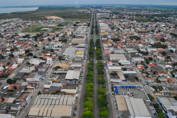 Vista aérea da cidade de Linhares, a maior do Norte do Estado. Crédito: Felipe Reis