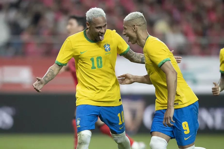 Neymar comemora com Richarlison | Foto: Divulgação