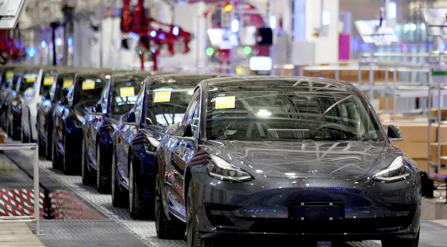 Fábricação do carro Model 3 da Tesla em Xangai, China 07/01/2020REUTERS/Aly Song