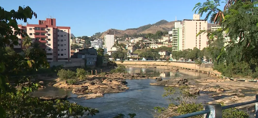 Rio Itapemirim, no Sul do ES  Foto: Reprodução/TV Gazeta