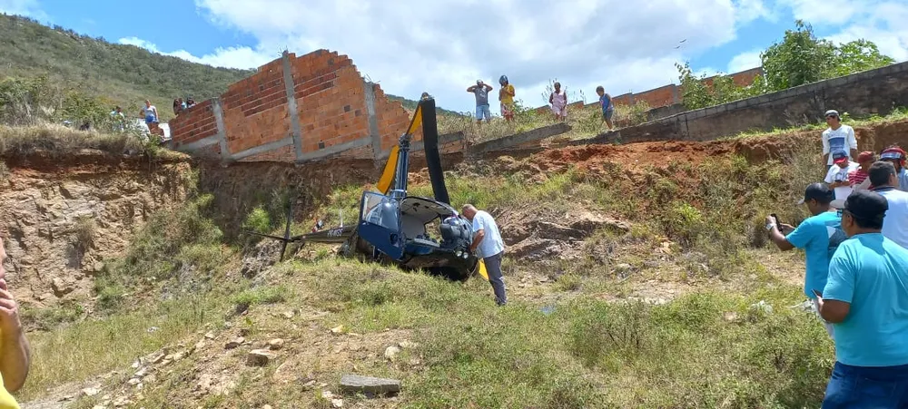 Helicóptero com deputado federal cai na Bahia  Foto: Arquivo pessoal