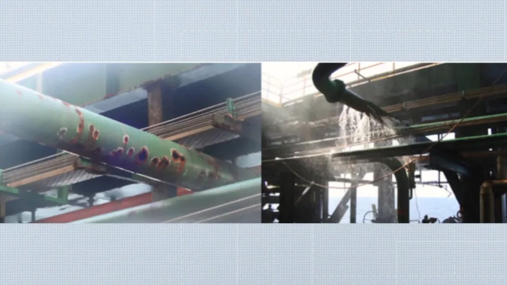 ANP encontrou falhas graves de segurança no navio-plataforma Cidade de Vitória - Foto: Reprodução/TV Gazeta