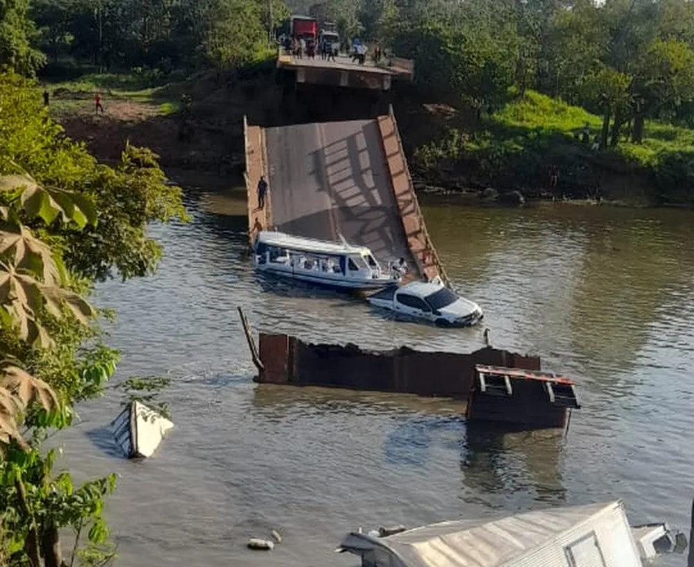 Veja como ficou a ponte Curuçá após desabamento na BR-319 - Foto: Arquivo pessoal