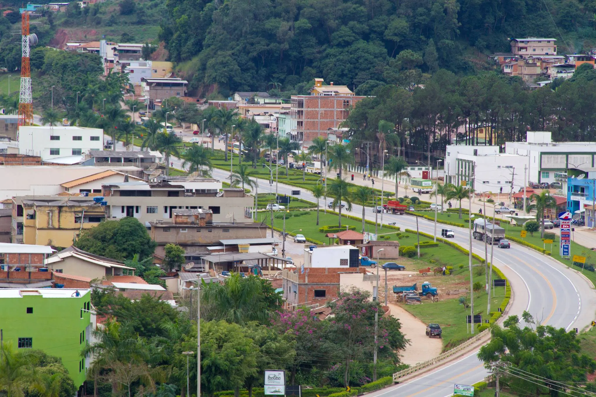 Cidade de Ibatiba vista de cima