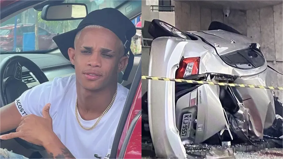 MC Biel Xcamoso morreu em acidente de carro em Boa Viagem, no Recife Reprodução