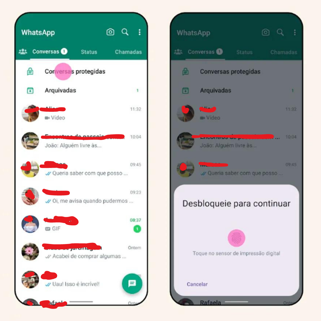 WhatsApp terá novo recurso chamado Proteção de Conversas Divulgação