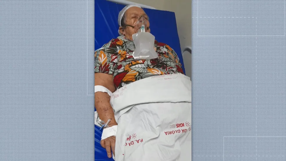 Idalia Barcelos Campos, de 82 anos, ficou esperando mais de 20h para ser transferida para um hospital - Foto: Reprodução/TV Gazeta