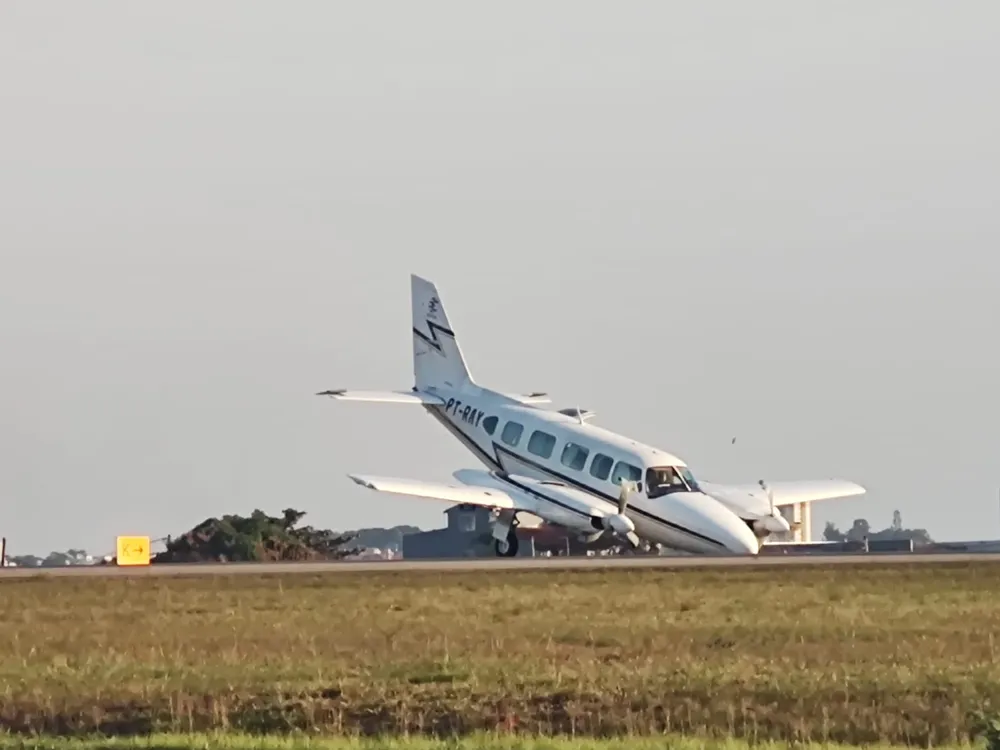 Acidente aconteceu por volta das 17h no Aeroporto de Sorocaba  Foto: Arquivo pessoal