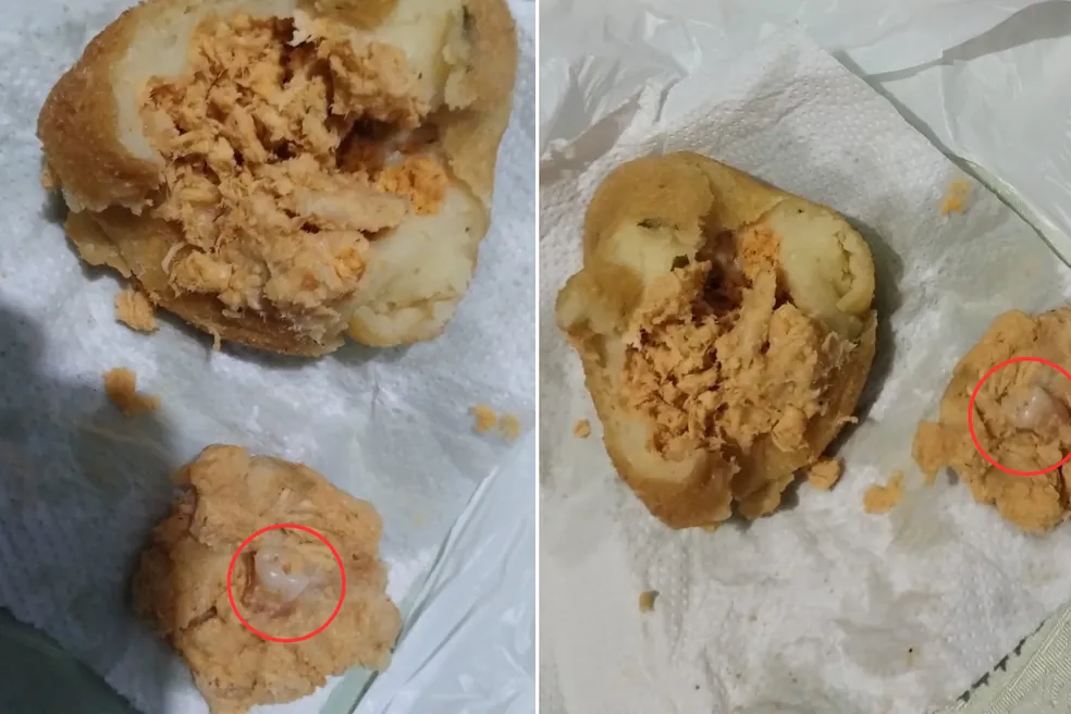 Casal diz ter encontrado dente humano dentro de coxinha comprada em supermercado em Guarujá, SP - Foto: Luís Eloy Matias
