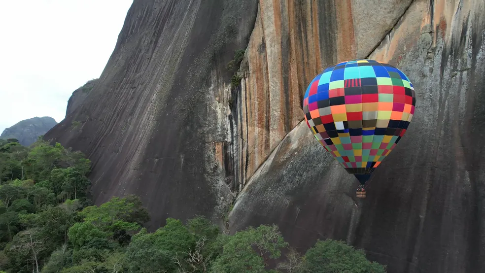 Balão passeia por Pancas, no Noroeste do Espírito Santo - Foto: Divulgação/Prefeitura de Pancas