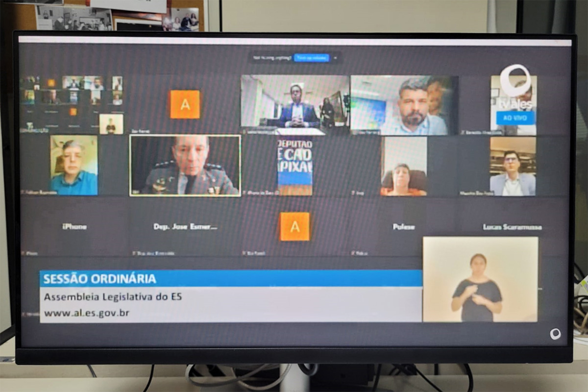 Deputados se reuniram em plataforma virtual para votar projeto enviado pelo Tribunal de Justiça / Foto: Ellen Campanharo