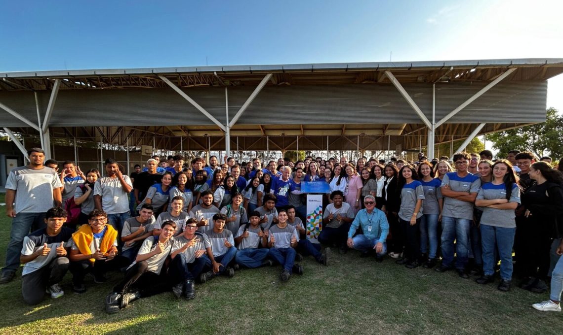 O lançamento da pedra fundamental da unidade aconteceu nesta quarta-feira (15/05), no auditório do Senai de Aracruz.(Imagem: Siumara Gonçalves)