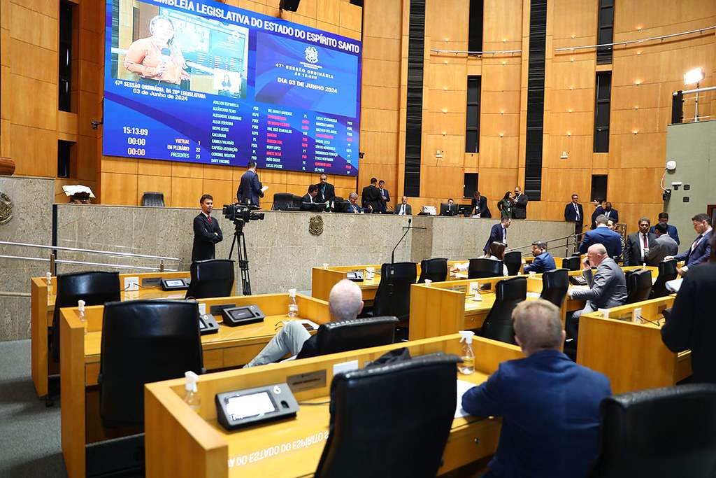 Foto: Lucas S. Costa/Ales/Sessão da Assembleia Legislativa do Espírito Santo