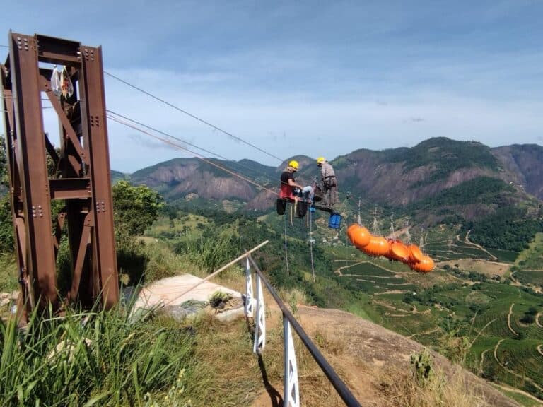 Circuito de tirolesa em Pancas. Foto: Divulgação