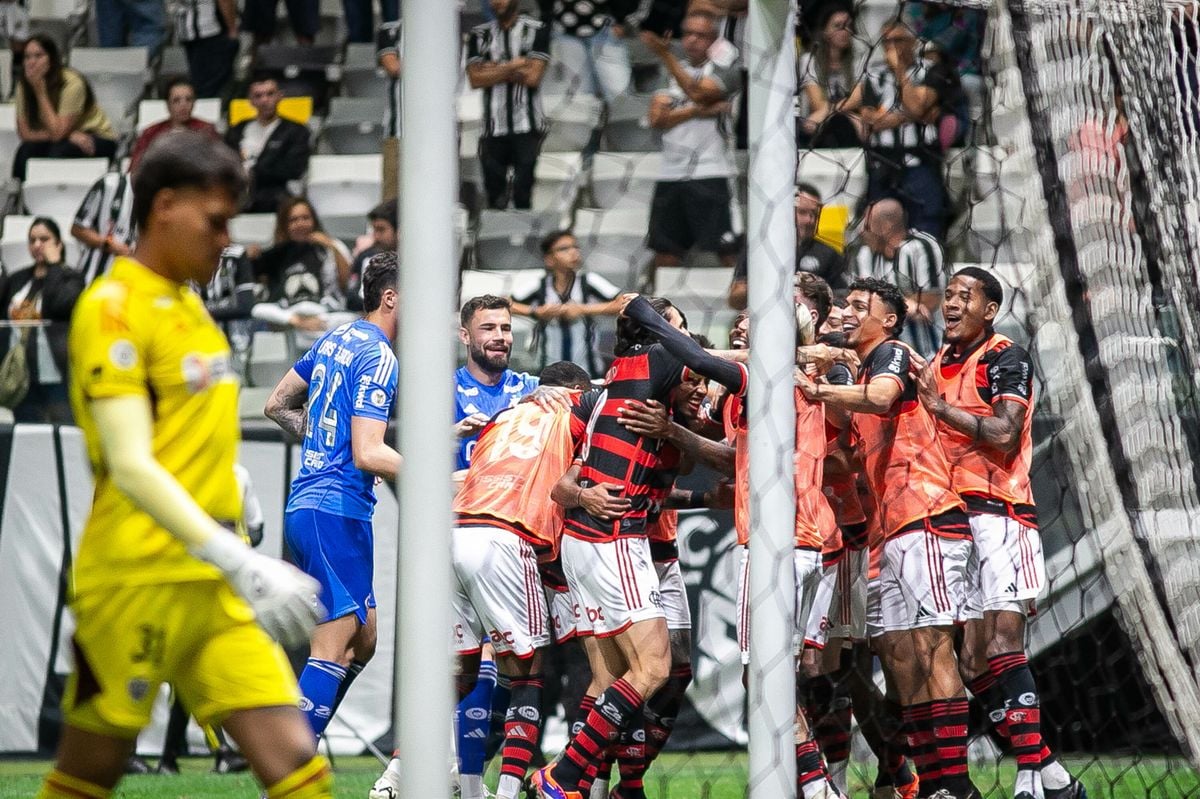 Flamengo venceu o Atlético-MG com tranquilidade na Arena do Galo, em Belo Horizonte. (Fernando Moreno/Agif)