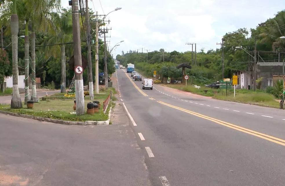 Rodovia ES-010, onde o homem abordou a menina  Foto: Reprodução/TV Gazeta