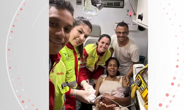 VÍDEO: bebê nasce em parto de emergência na BR-101 na Serra, Espírito Santo. ? Foto: Redes sociais