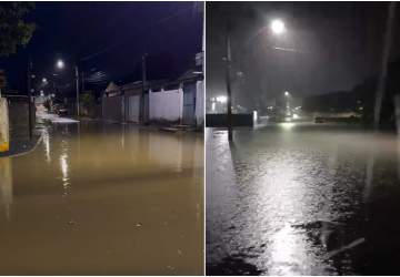 Vídeo | Linhares registra 112 milímetros de chuva em 6 horas e Rio Doce chega perto de 4 metros