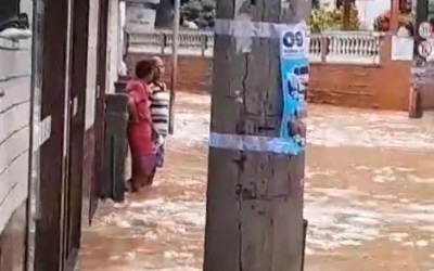 Santa Leopoldina teve 110 mm de chuva; orientação é deixar casas