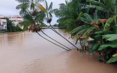 Rio Criacaré em nova Venécia sobe 80 milímetros em três dias