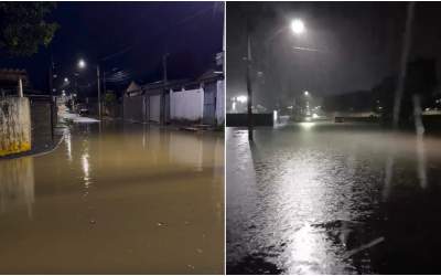 Vídeo | Linhares registra 112 milímetros de chuva em 6 horas e Rio Doce chega perto de 4 metros